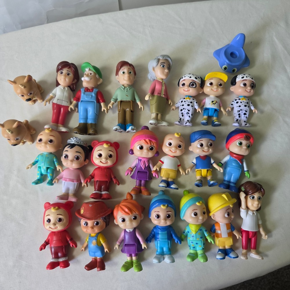 Cocomelon Friends‎ and Family 22 Piece Figure Lot JJ TomTom Cody Nina Bingo Toy